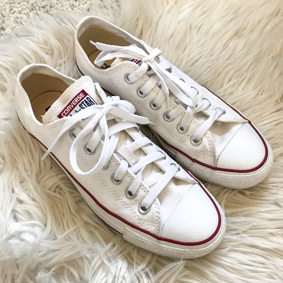 Converse Shoes - Classic Converse White Canvas Low Top Sneakers